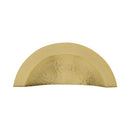 Heritage Brass Crescent Drawer Cup Pull Hammered Design