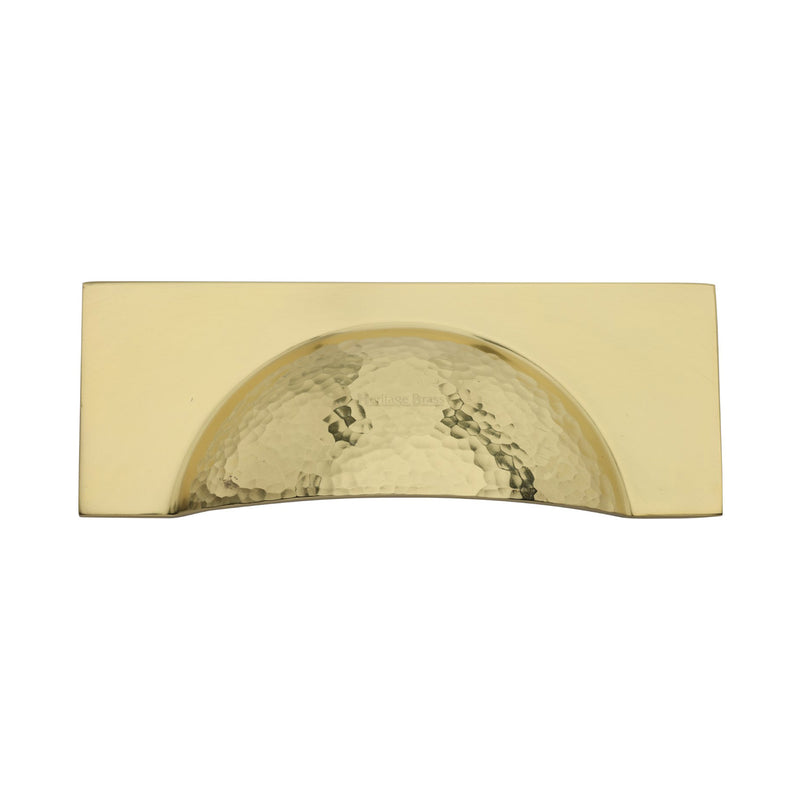 Heritage Brass Hampshire Drawer Cup Pull Hammered Design