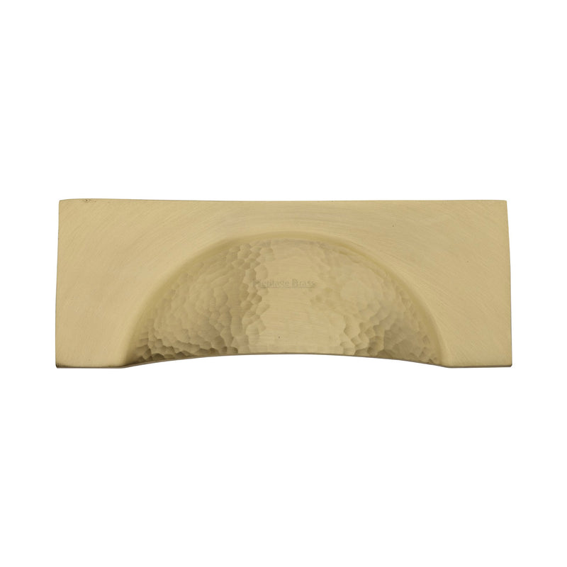 Heritage Brass Hampshire Drawer Cup Pull Hammered Design