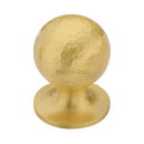 Heritage Brass Ball Cabinet Knob Hammered Design