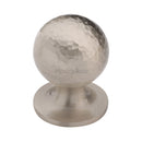 Heritage Brass Ball Cabinet Knob Hammered Design