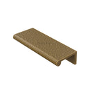 Heritage Brass Edge Pull Cabinet Handle Hammered Design - 40mm Width