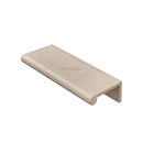 Heritage Brass Edge Pull Cabinet Handle Hammered Design - 40mm Width