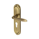Heritage Brass Henley Door Handle on Plate