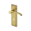 Heritage Brass Hilton Door Handle on Plate