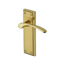 Heritage Brass Hilton Door Handle on Plate