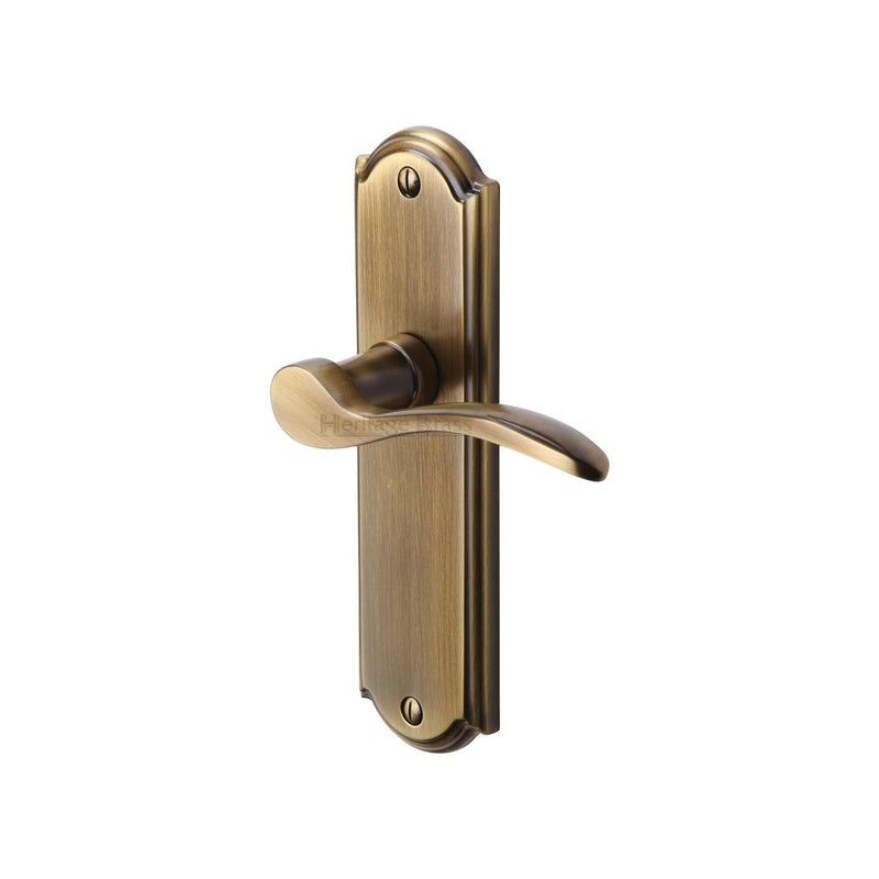 Heritage Brass Howard Door Handle on Plate