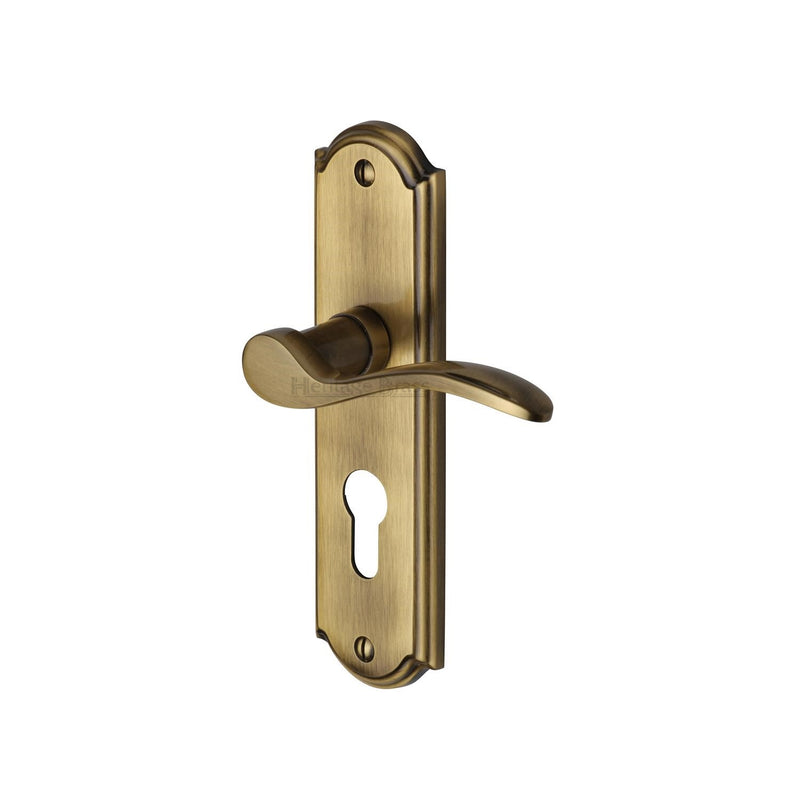 Heritage Brass Howard Door Handle on Plate