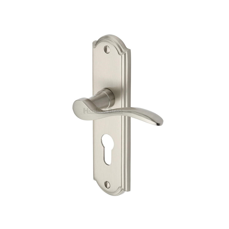 Heritage Brass Howard Door Handle on Plate