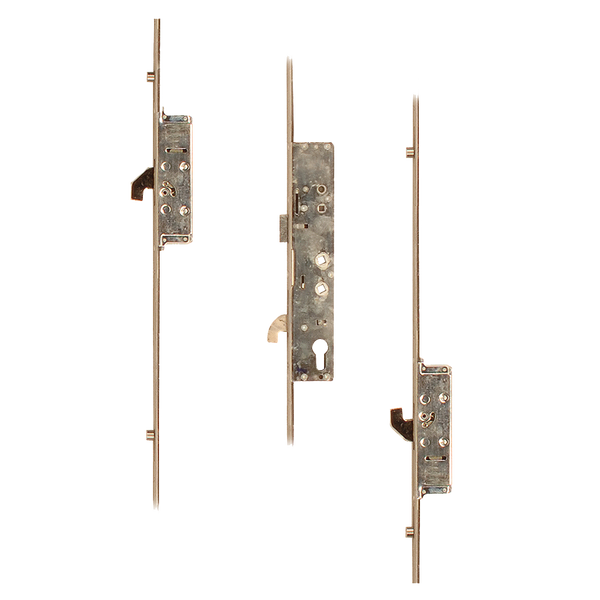 SAFEWARE Lever Operated Latch & Hookbolt Twin Spindle - 2 Hook 4 Roller