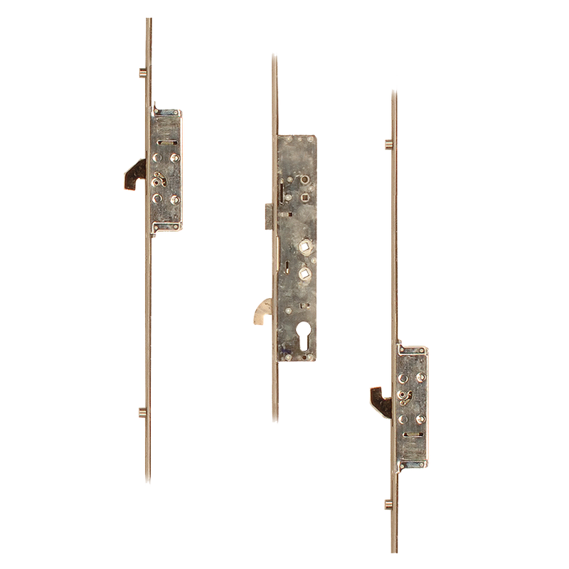 SAFEWARE Lever Operated Latch & Hookbolt Twin Spindle - 2 Hook 4 Roller
