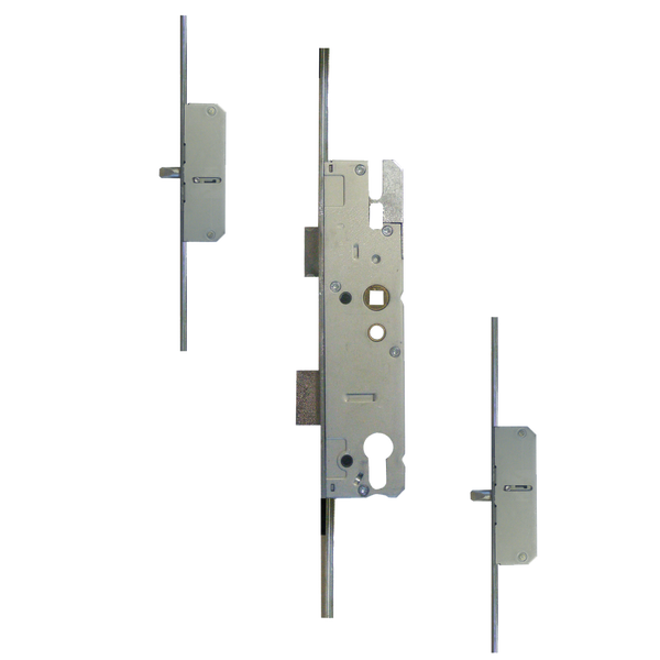 KFV Lever Operated Latch & Deadbolt Long Version - 2 Round Bolt