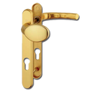 HOPPE  Atlanta UPVC Lever / Moveable Pad Door Furniture 77G/3831N/1710