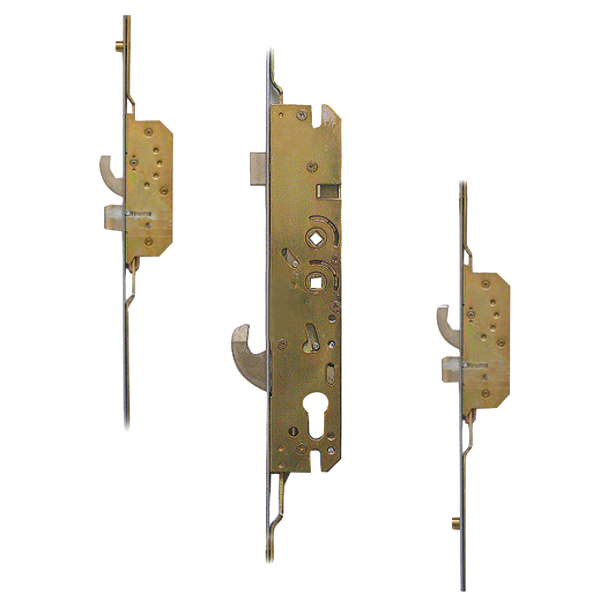 MILLENCO Lever Operated Latch & Hookbolt Twin Spindle - 2 Roller 2 Hook 2 Dead