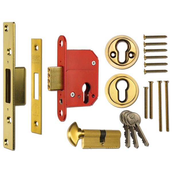 ERA 233 Fortress BS Euro Keyless Egress Key & Turn Deadlock With Cylinder