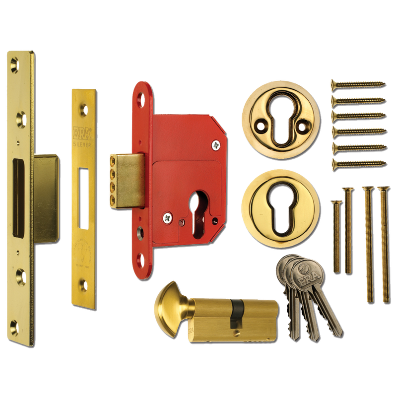 ERA 233 Fortress BS Euro Keyless Egress Key & Turn Deadlock With Cylinder