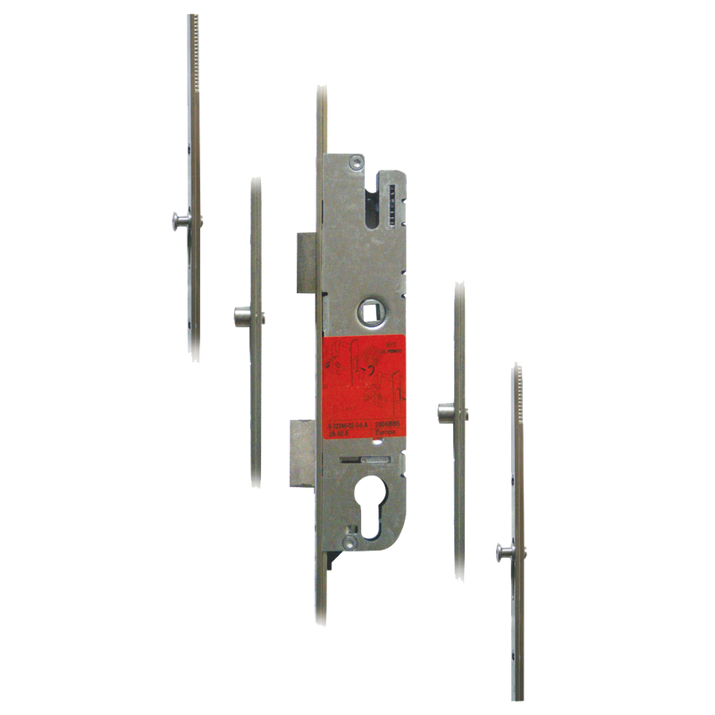 GU Secury Europa Lever Operated Latch & Deadbolt - 2 Roller & 2 Mushrooms