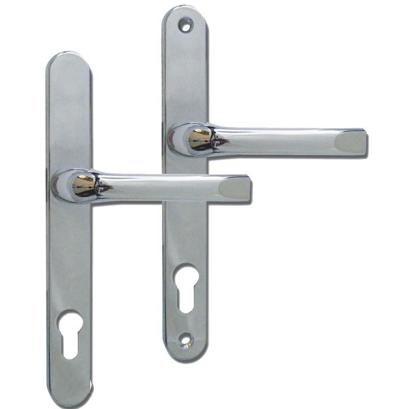 ASEC 92 Lever/Lever UPVC Furniture - 240mm Backplate