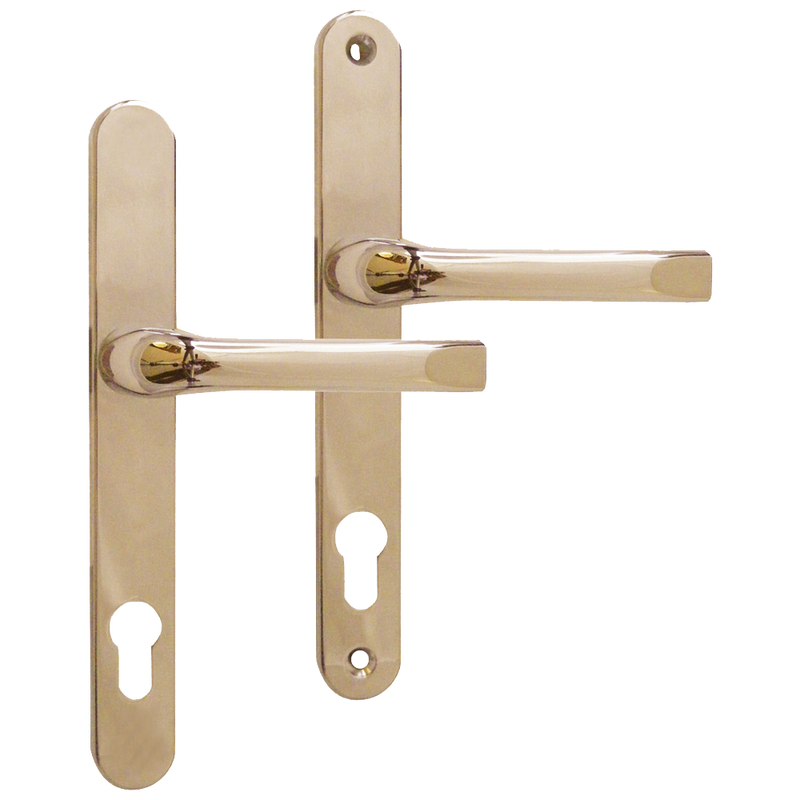 ASEC 92 Lever/Lever UPVC Furniture - 240mm Backplate