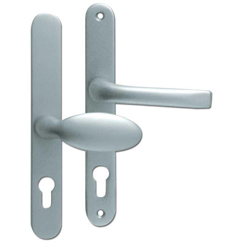 MILA Prolinea 92/62 Offset Lever/Pad UPVC Furniture - 240mm Backplate