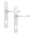MILA Prolinea 92 Lever/Lever UPVC Furniture - 240mm Backplate