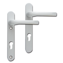 MILA Prolinea 92 Lever/Lever UPVC Furniture - 220mm Backplate