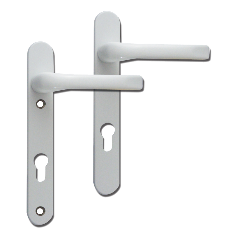 MILA Prolinea 92 Lever/Lever UPVC Furniture - 220mm Backplate
