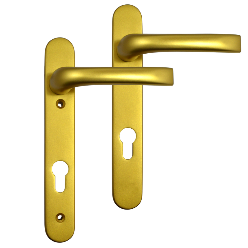 MILA Prolinea 92 Lever/Lever UPVC Furniture - 220mm Backplate