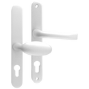 MILA Prolinea 92/62 Offset Lever/Pad UPVC Furniture - 240mm Backplate