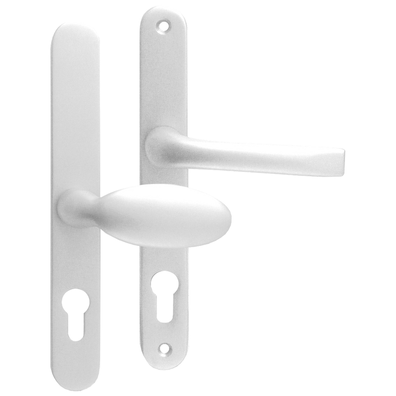 MILA Prolinea 92/62 Offset Lever/Pad UPVC Furniture - 240mm Backplate
