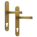 MILA Prolinea 92 Lever/Lever UPVC Furniture - 240mm Backplate