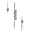 DOORMASTER Professional Lever Operated Latch & Hook - 2 Adjustable Hooks 2 Rollers (UPVC Door)