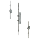 DOORMASTER Professional Lever Operated Latch & Hook - 2 Adjustable Hooks 2 Rollers (UPVC Door)