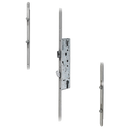 DOORMASTER Universal Lever Operated Latch & Hook - 2 Adjustable Rollers 2 Mushroom (UPVC Door)