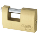 ABUS 82 Series Brass Sliding Shackle Shutter Padlock