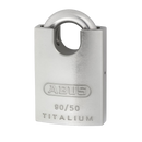 ABUS 90 Series Titalium Stainless Steel Re-Keyable Closed Shackle Padlock