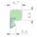 AQUAMAC 63 Draught Strip Seal