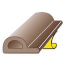 EXITEX P Strip Self Adhesive Door Seal