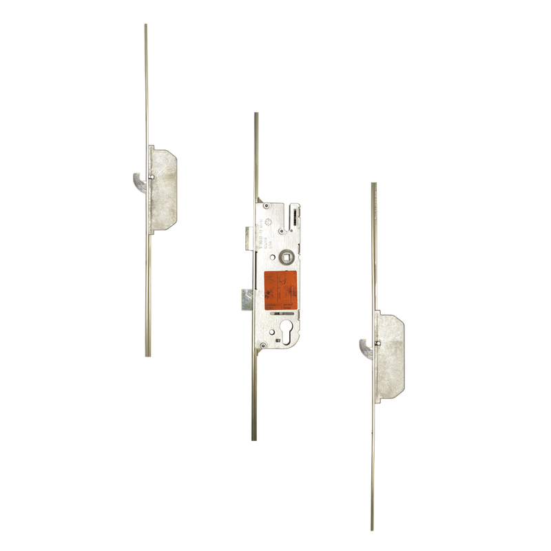 GU Lever Operated Latch & Deadbolt 20mm Faceplate - 2 Hook