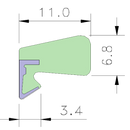 AQUAMAC 109 Draught Strip Seal
