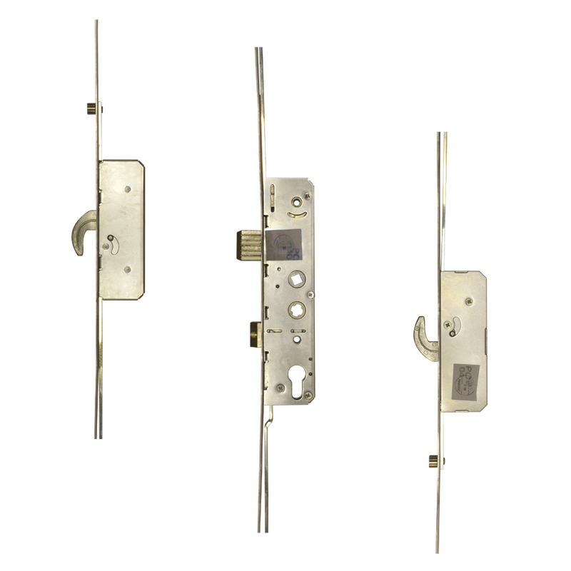 AVANTIS Lever Operated Twin Spindle Latch & Deadbolt - 2 Hook 2 Roller