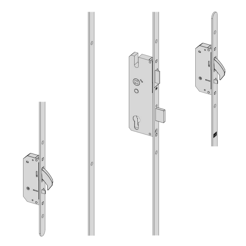 WINKHAUS AV2 Heritage Auto Locking Lever Operated Latch & Deadbolt 16mm Flat - 2 Hook