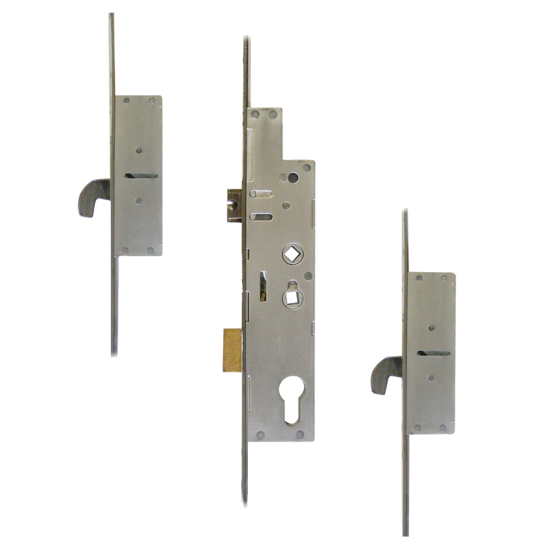 FULLEX Crimebeater 44mm Lever Operated Latch & Deadbolt Twin Spindle - 2 Hook