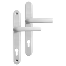 Greenteq Alpha 92 Lever/Lever UPVC Furniture - 250mm Backplate