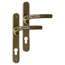 Greenteq Alpha 92 Lever/Lever UPVC Furniture - 250mm Backplate