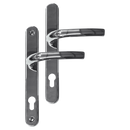 Greenteq Alpha 92 Lever/Lever UPVC Furniture - 250mm Backplate