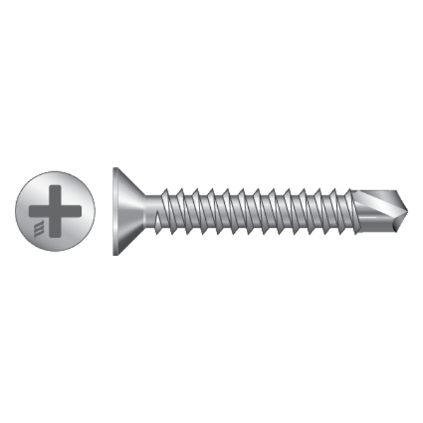 RAPIERSTAR Self Drill Screws For Reinforced UPVC - Countersunk