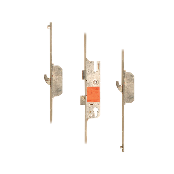 GU Lever Operated Latch & Deadbolt - 2 Short Hook 2 Outboard Roller