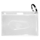 KEVRON ID18 BG50 Clear Card Holder with Ring Bag of 50