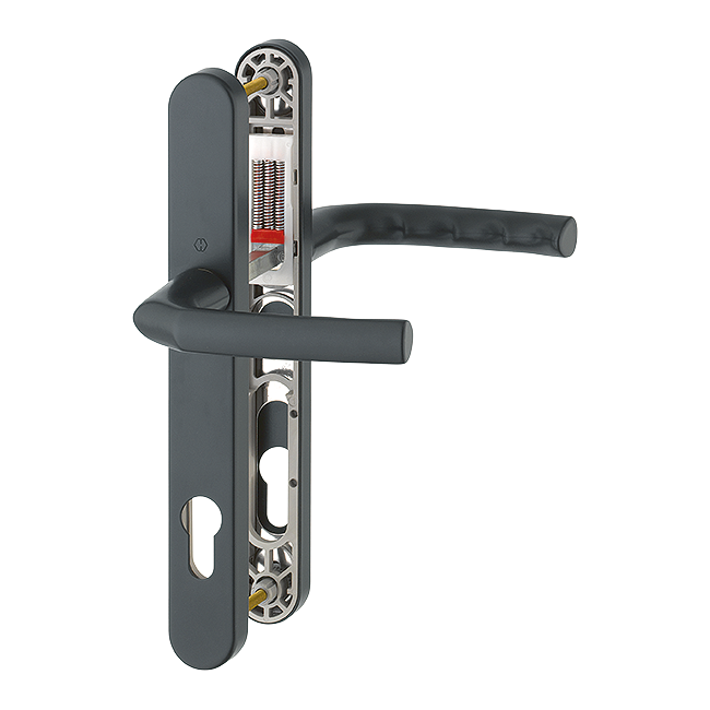 HOPPE Birmingham 92mm UPVC Lever Door Furniture 215mm Screw Centers 1117/3810N